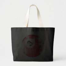 NUMBER 3 BILLIARDS BALL - ERODED AND AGED STYLE BAG