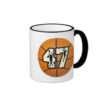 Number 47 Basketball Coffee Mugs