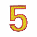 Number 5 embroidered shirts