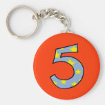 Number 5 key chains