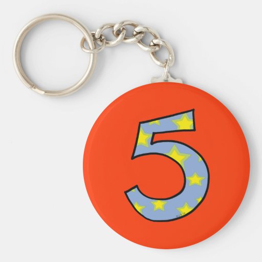 Number 5 key chains