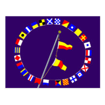 Number 70 Nautical Signal Flag Hoist Post Cards
