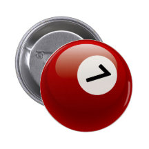 NUMBER 7 BILLIARDS BALL PIN