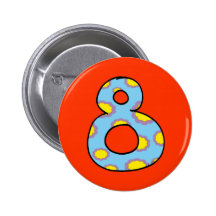 Number 8 buttons
