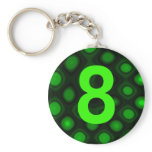 Number 8 keychains