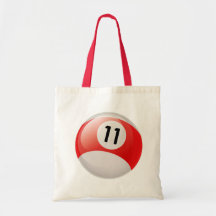 NUMBER ELEVEN BILLIARDS BALL BAGS