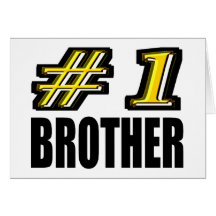 Number One Brother Greeting Cards
