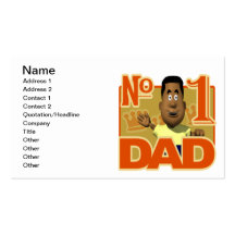 Number One Dad Business Card Templates