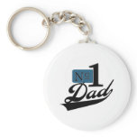 Number One Dad keychains