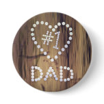 Number One Dad on Wood Graphic