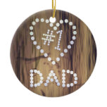 Number One Dad on Wood Graphic