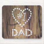 Number One Dad on Wood mousepads
