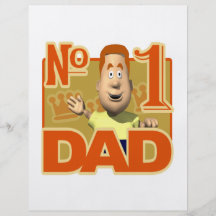 Number One Dad Personalized Flyer