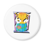Number One Dad Trophy magnets