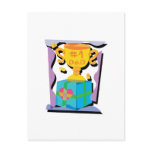 Number One Dad Trophy postcards