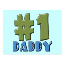 Number One Daddy Products Post Card