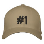 Number One embroidered hats