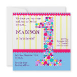 Number One, First Birthday Party Invitation