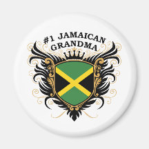 Number One Jamaican Grandma Magnet