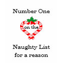 Number One on the Naughty List for a reason shirt