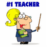 number one teacher cartoon graphic photo sculptures