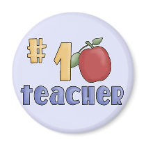 Number One Teacher Tshirts and Gifts Magnets