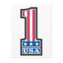 Number One USA Post Card