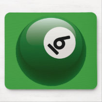 NUMBER SIX BILLIARDS BALL MOUSEPAD