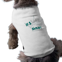numberone.dad dog tee shirt