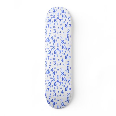 Numbers Game! Skateboard Deck by CreamOfTheCrop