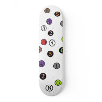 Numbers,Skateboard