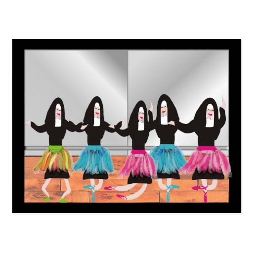 Nun Ballerina Gifts Post Card