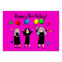 Nun Happy Birthday Cards & Gifts