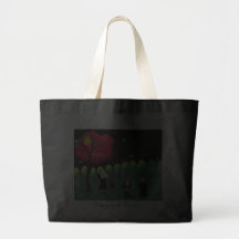 Nun Tote Bag "Midnight Prayers in the Garden"