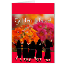 Nuns 50th Jubilee--Floral Design Gifts Greeting Cards