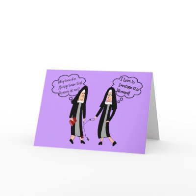 Nuns "Extreme Irritation" Gifts Greeting Cards by ProfessionalDesigns