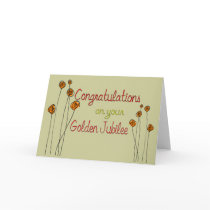 Nuns Golden Jubilee (50th Anniversary) Gifts Greeting Cards