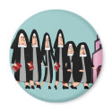 Nuns "Heading to Church" magnets