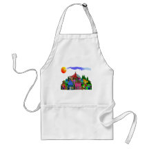 "Nuns of the Village"  Catholic Nun Art Gifts Apron