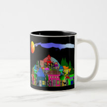 "Nuns of the Village" Whimsical Art Gifts Coffee Mugs