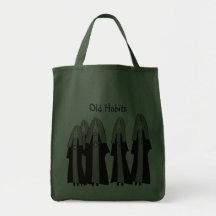 Nuns "Old Habits" Hilarious Nun Gifts Canvas Bags