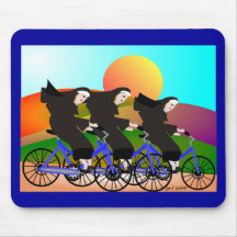 Nuns on Bicycles Art Gifts Mousepad