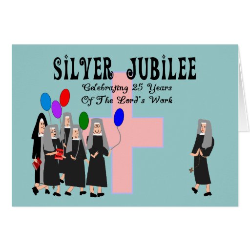 Nuns Silver Jubilee Gifts Cards