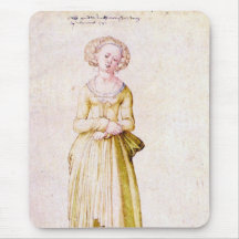 Nuremberg virgin in dance dress mouse pad