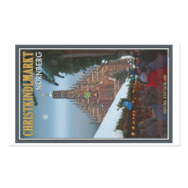 Nürnberg Frauenkirche & Christkindlmarkt Rectangle Stickers