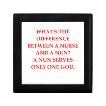 nurse and nun trinket box