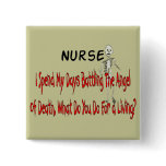 Nurse "Angel of Death"---Funny Gifts buttons