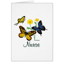 Nurse Butterflies Greeting Card