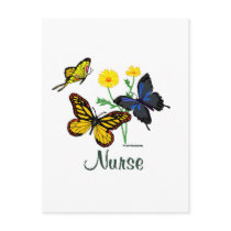 Nurse Butterflies Post Cards