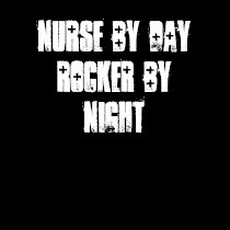 Nurse by Day Rocker by Night t-shirts